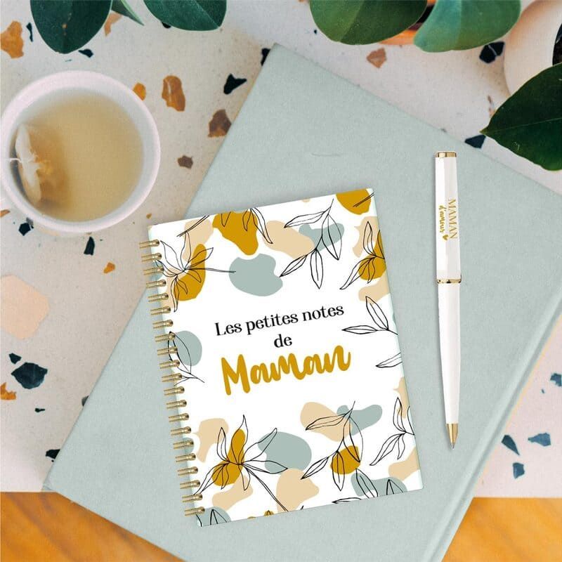 Cahier de notes Mimosa - Image de marque et papeterie évènementielle