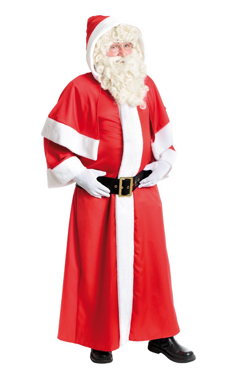 combinaison de fête de Noël avec capuche+ceinture tenue de père Noël de luxe avec zip couleur unie I3CKIZCE 1 pièce combinaison de père Noël homme/femme 