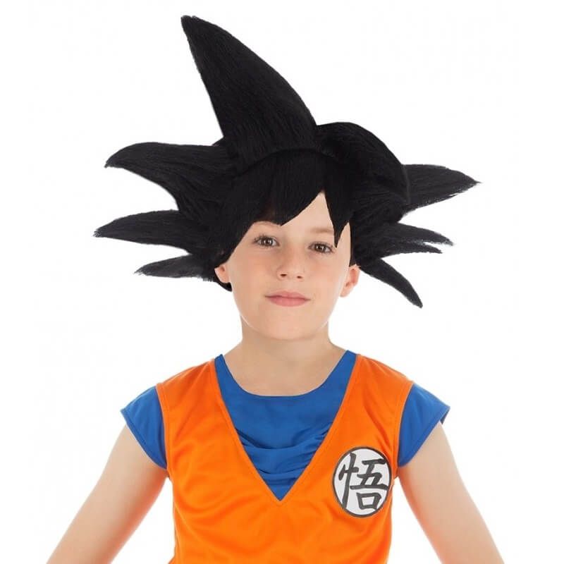 papapanda Chapeau en Peluche Perruque Gold pour Son Goku Dragon B San Accessoire Déguisement Carnival pour des Gamins Les Enfants Adultes 