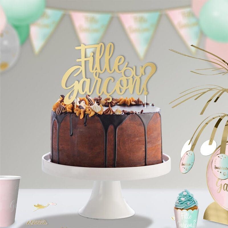 Top Gâteau - Fille ou Garçon ? - Collection Gender Reveal - Jour