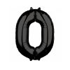 ballon à air chiffre au choix de 66 cm noir | jourdefete.com