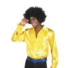 Chemise Disco à froufrous Taille L - Couleur jaune