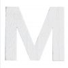 Lettre M en Bois Blanc - 5 cm