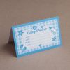 Lot de 10 invitations + enveloppes pour Baby Shower - Couleur Bleu | jourdefete.com