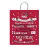 sac cadeaux de Noël avec impression de mots modèle moyen | jourdefete.com