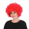 Perruque disco afro couleur rouge