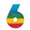 Piñata Multicolore - Chiffre 6