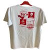 T-shirt blanc et rouge Buran pour homme et pour la Feria taille au choix vue de dos