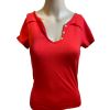 T-shirt rouge pour Femme pour la Feria, taille au choix.