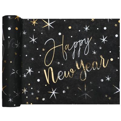 chemin de table happy new year couleur au choix | jourdefete.com
