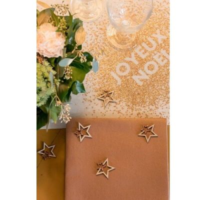 12 confettis de table étoiles à paillettes couleur au choix | jourdefete.com