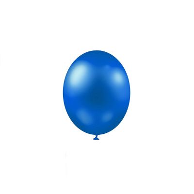 25 ballons de baudruche métallisés couleur bleu marine