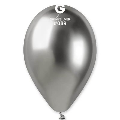 5 ballons shiny couleur argent de 33 cm | jourdefete.com