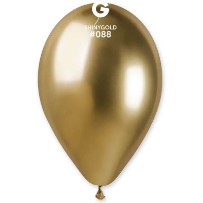 5 ballons shiny couleur or de 33 cm | jourdefete.com