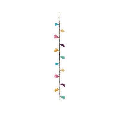 Guirlande Pompons et Perles - Multicolore