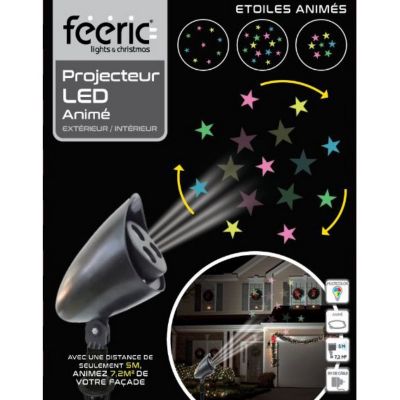 Projecteur Lumineux LED Extérieur - Noël - Etoiles Animées
