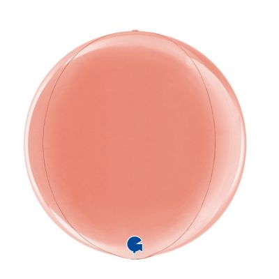 Ballon Globe 29 cm - Couleur Rose Gold