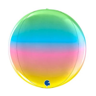 Ballon Globe 29 cm - Couleur Arc-en-Ciel