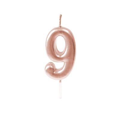 bougie-chiffre-anniversaire-rose-gold | jourdefete.com
