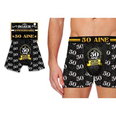 Boxer "La 50aine" - Taille au choix | jourdefete.com