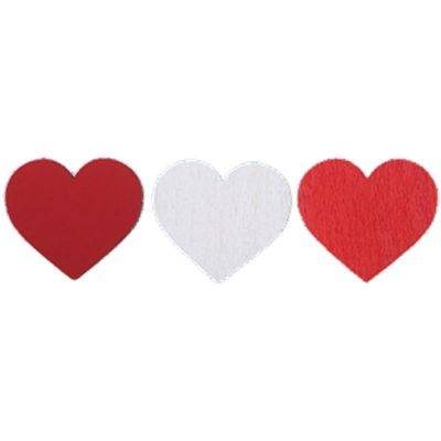 Sachet de 10 décorations en bois en forme de cœur à parsemer pour la Saint-Valentin | jourdefete.com