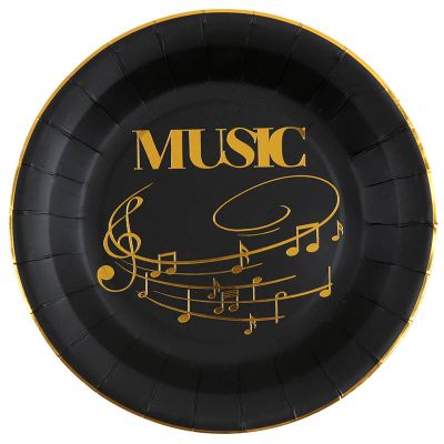 assiettes-musique-disque-or