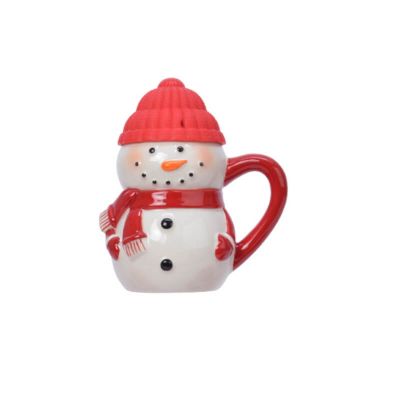 mug de bonhomme de neige avec couvercle pour noel | jourdefete.com