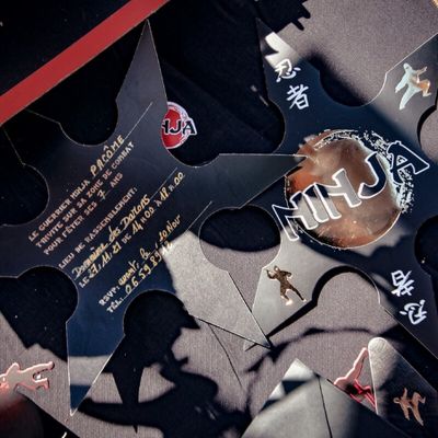 8 invitations anniversaire collection ninja | jourdefete.com
