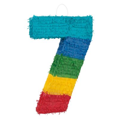 Piñata Multicolore - Chiffre 7