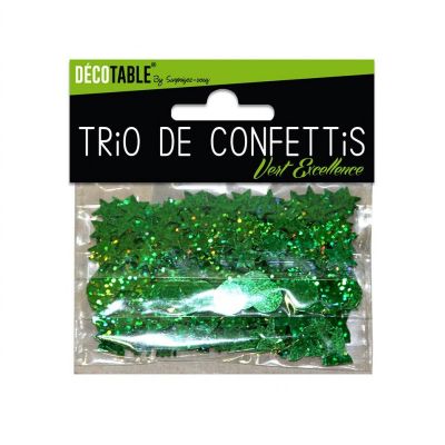 Trio de Confettis - Vert