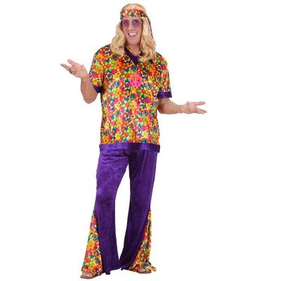 Déguisement de Hippie Coloré pour Homme - Taille au Choix
