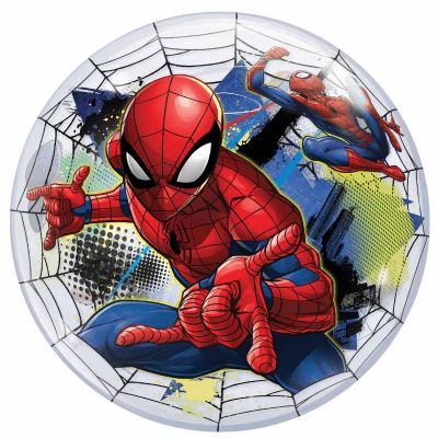 Ballon en Latex Sphérique Transparent - Spiderman™ - Jour de