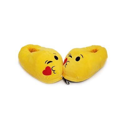 Chaussons Enfant - Emoji - Bisous Coeur - Taille au Choix - Jour de Fête -  Cadeaux - Boutique Jour de fête