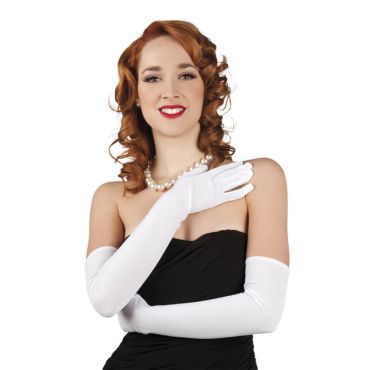 Gants à Paillettes Sans Doigts Extra Longs Pour Femme - Gants D'Opéra Brillants Pour Soirée, Mariage Et Spectacle