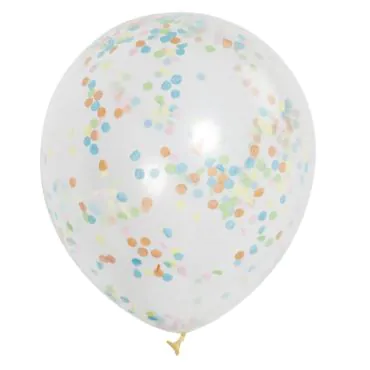 Lot De 6 Ballons Remplis De Confettis - Joyeux Anniversaire - Décoration De Fête
