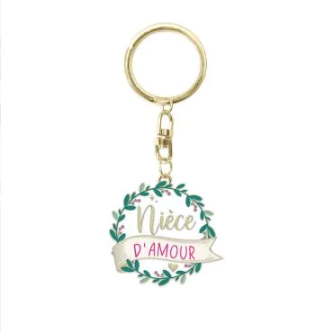 Porte-clés Décoratif Pour Fille Avec Charms Et Message Inspirant En Français - Cadeau Personnalisé Nièce, Anniversaire, Noël - 8
