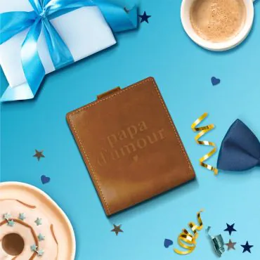 Portefeuille à Rabat Syl'la - Petit Format, Couleur Noir, Idéal Fête Des Pères, Cadeau Papa