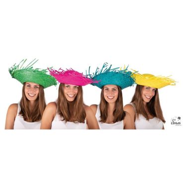 Chapeau Hawaïen Lauhala Taille L - Circonférence 22.5", Bord 3", état Parfait, Occasion