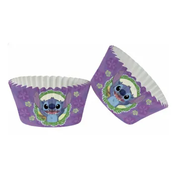 25 caissettes pour cupcakes - Diamètre 5 cm - Stitch™