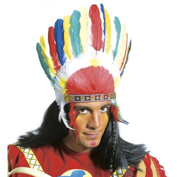 T-shirt Homme XXL Imprimé Loup Et Indien Squaw - Coton Premium Recto-verso