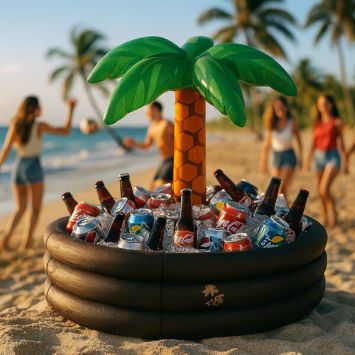 BALLON DE PLAGE AVEC PLUMES FLIRTY FEATHER DIAM 41 CM