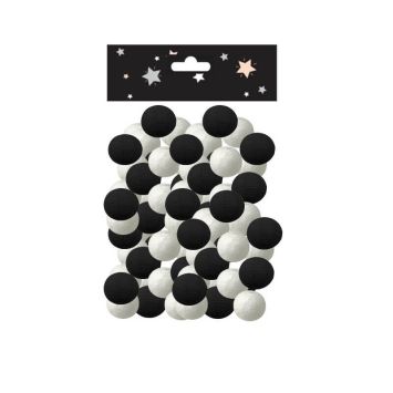 Boîte ART DECO NOIRE avec 5 Sarbacanes + 50 Boules - France Effect