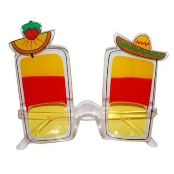 Lot de 6 sombreros mexicains en paille de couleurs mélangées avec pompons blancs attachés – Accessoire de déguisement Mexico Fiesta Cinco de Mayo