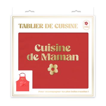 Tablier De Cuisine Personnalisable Pour Femme - Cadeau Original Maman, Amie, Soeur - Taille 65x75 Cm - Coton épais, Poche Avant - Idéal Noël, Anniversaire, Fête Des Mères - 5