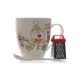 Coffret cadeaux - Set de Chocolat Chaud en porcelaine avec sa râpe et sa cuillère - Bonhomme de Neige thumbnail