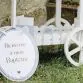 Panneau de bienvenue baptême blanc et bleu orage | jourdefete.com thumbnail