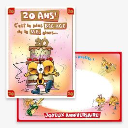 Carte Anniversaire 20 Ans Avec Enveloppe - N°653 - Neuf Sous Blister