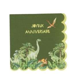20 Serviettes Dino ROAR ! pour l'anniversaire de votre enfant